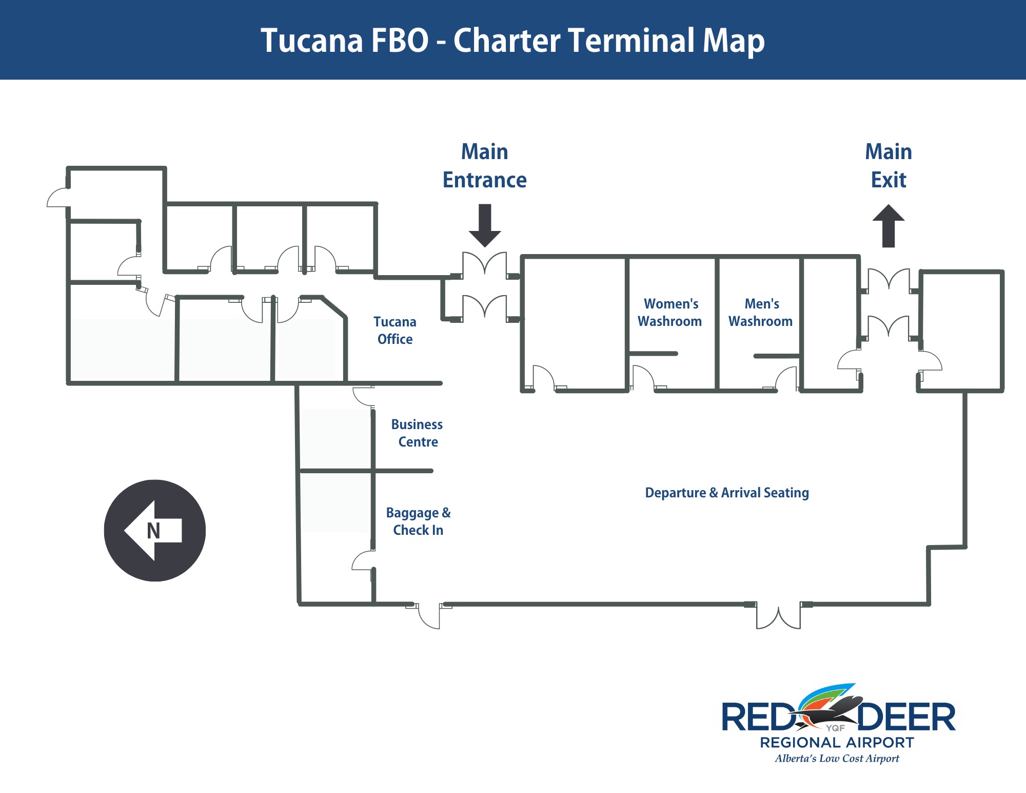 Tucana FBO - Charter Terminal Map