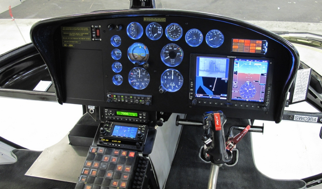Instrument panel in cockpit by Titan Avionics Inc
